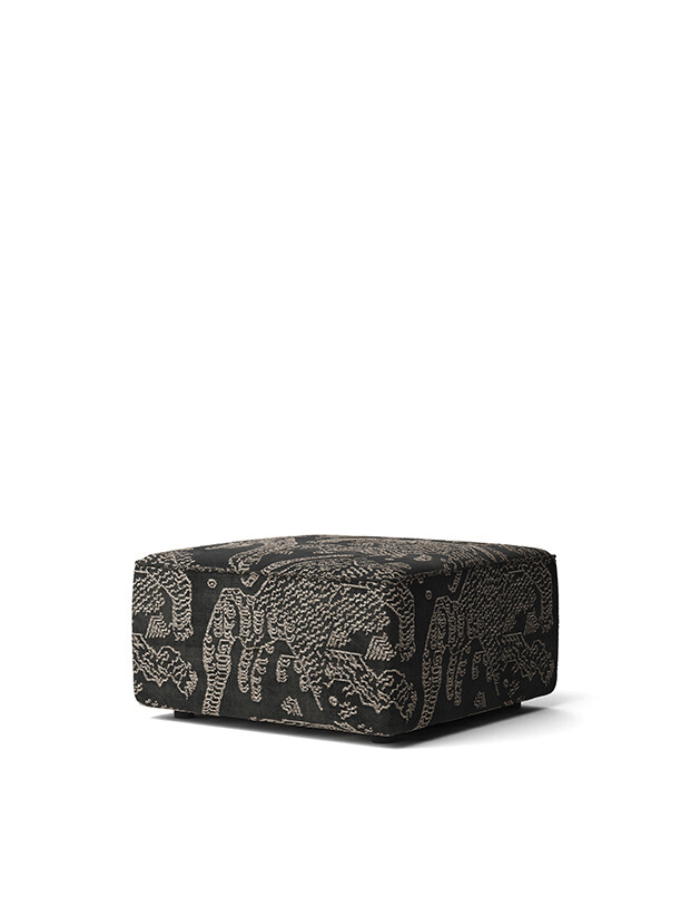 3. Pufe modular Eave 75, padrão Tiger, da Menu